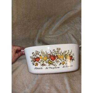 Vintage Corelle Spice Of Life 5 quart Baker No Lid FLAWS